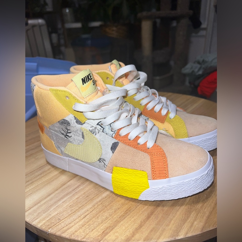 Nike SB Blazer Mid PRM Melon & Citron Skate Shoes
